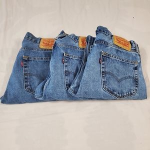 3 pair lot Levi's 505 jeans 33 x 30 silly Dad!